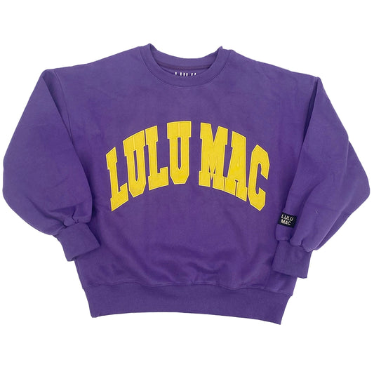 Lulu Mac Royal Purple/Yellow Sweatshirt - Preorder
