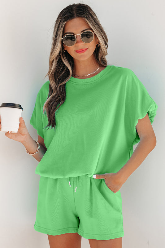 Pre-order Green Puff Sleeve Set