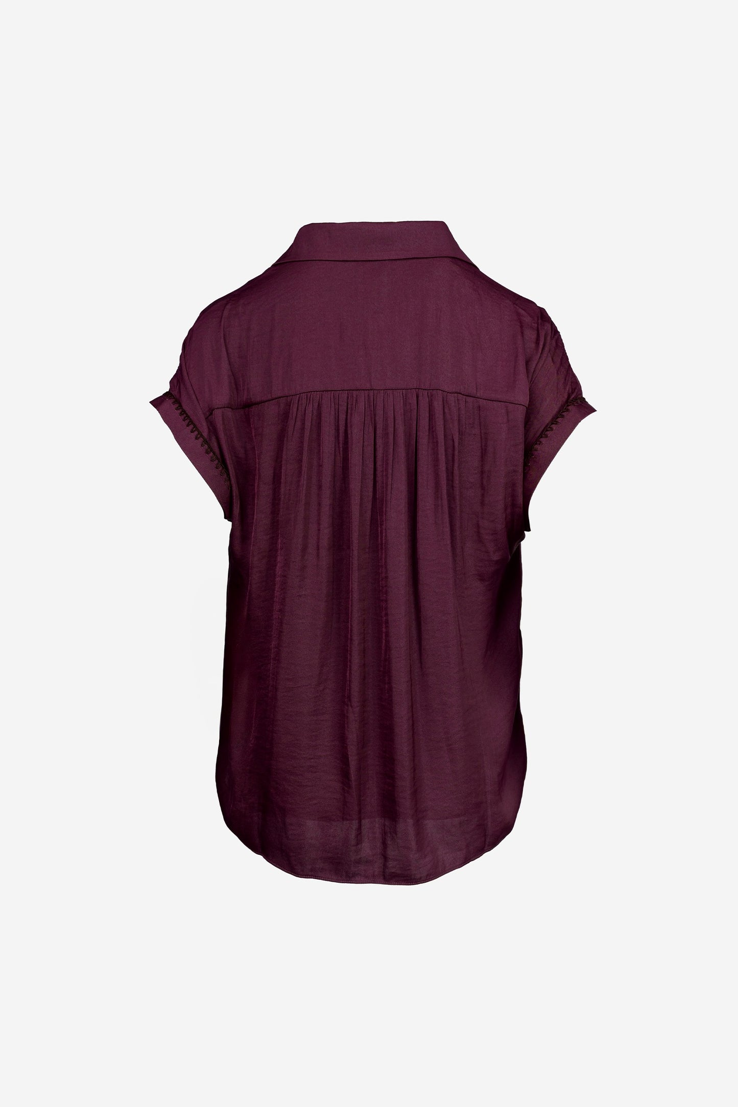 The Whisper Blouse - Wine