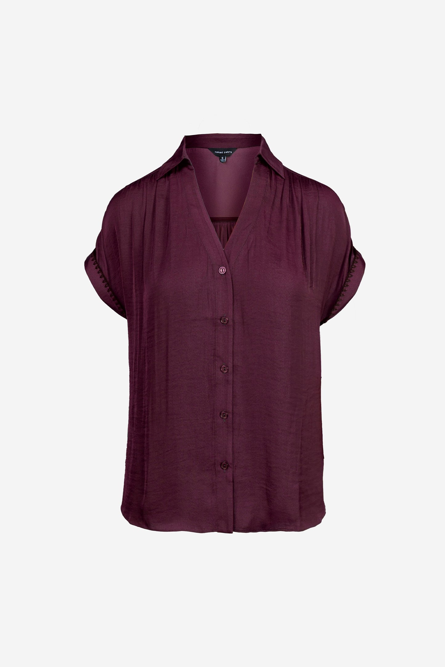 The Whisper Blouse - Wine