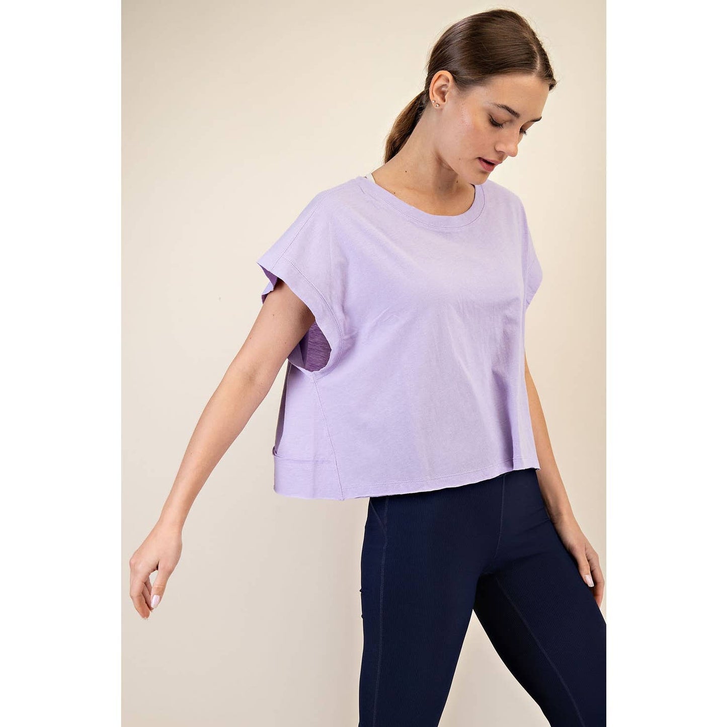 Open to Bloom Cotton Top - Lilac