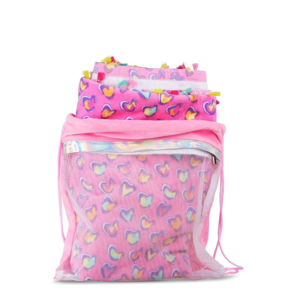PAWS PINK BEACH TOWEL