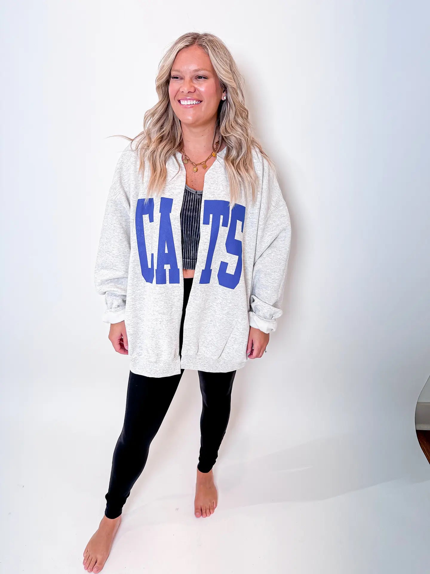 Pre-Order Gameday Sweatshirt Cardi (SIZE UP 1-2 SIZES FOR OVERSIZED LOOK)