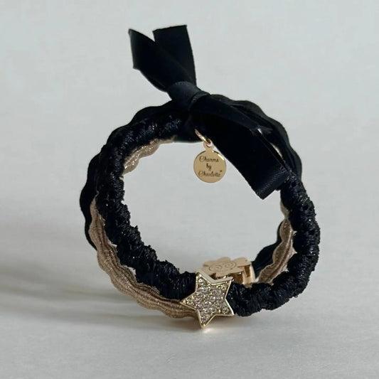 Bracelet Hair Ties - Black 3 Pack