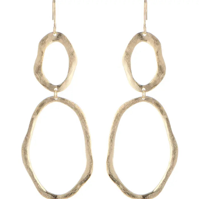 Michi Double Circle Earrings by Marcia Moran