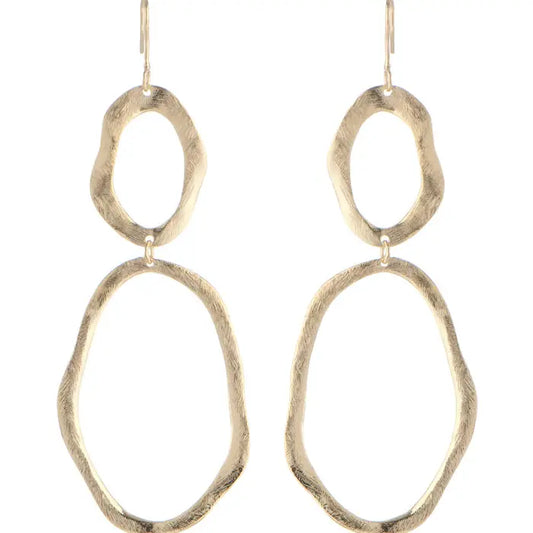 Michi Double Circle Earrings by Marcia Moran