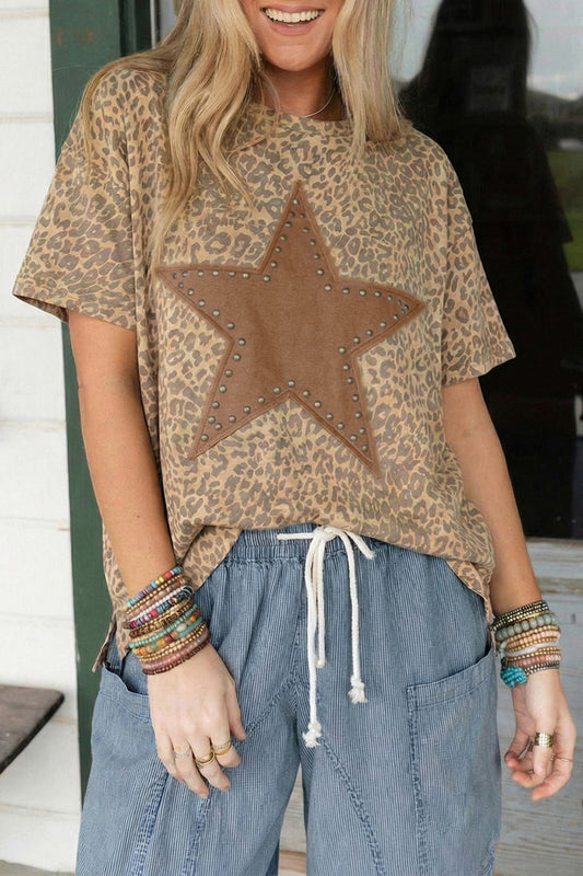 Pre-order Wild Heart Star Tee - Brown