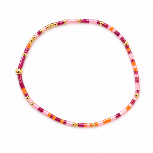 The Noble Dainty Bracelet -Pink Sunset