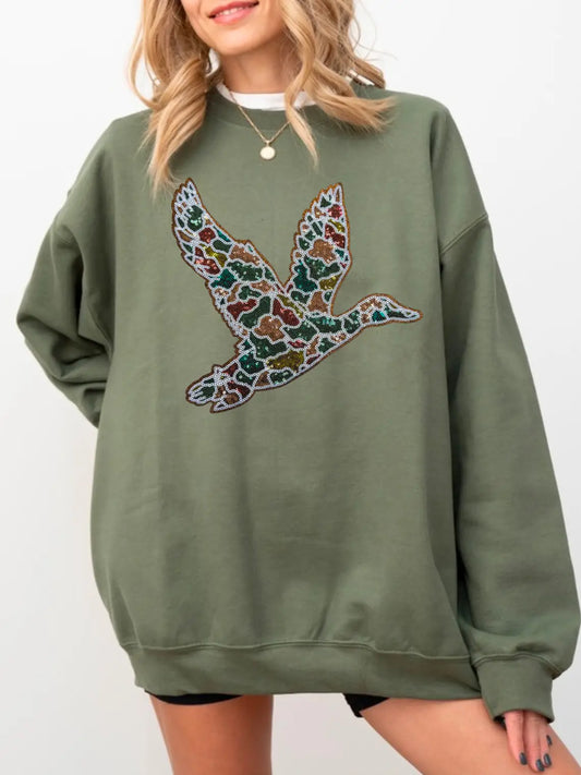 Pre-Order Sequin Sweatshirt - Duck