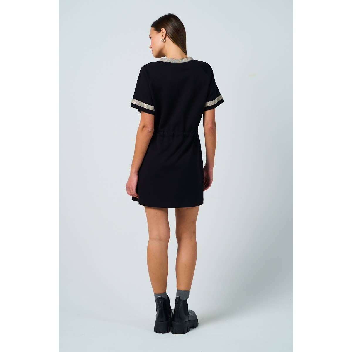 Silver Trim Knit Dress