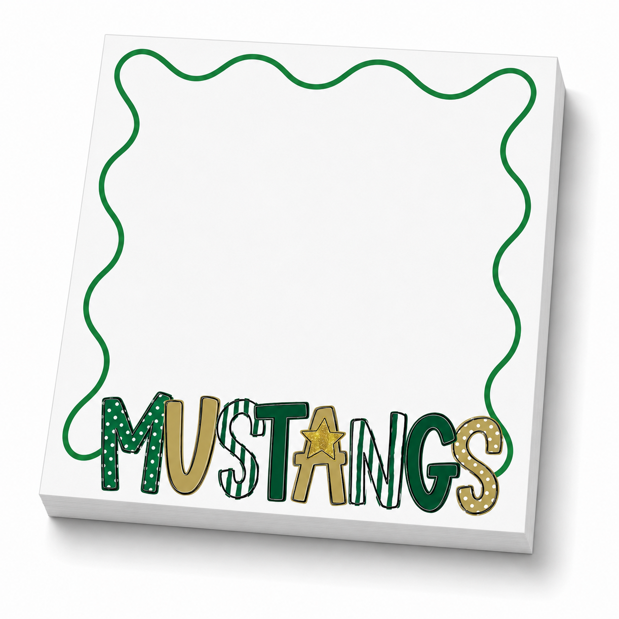 Pre-order School Spirit Notepads - MUSTANGS