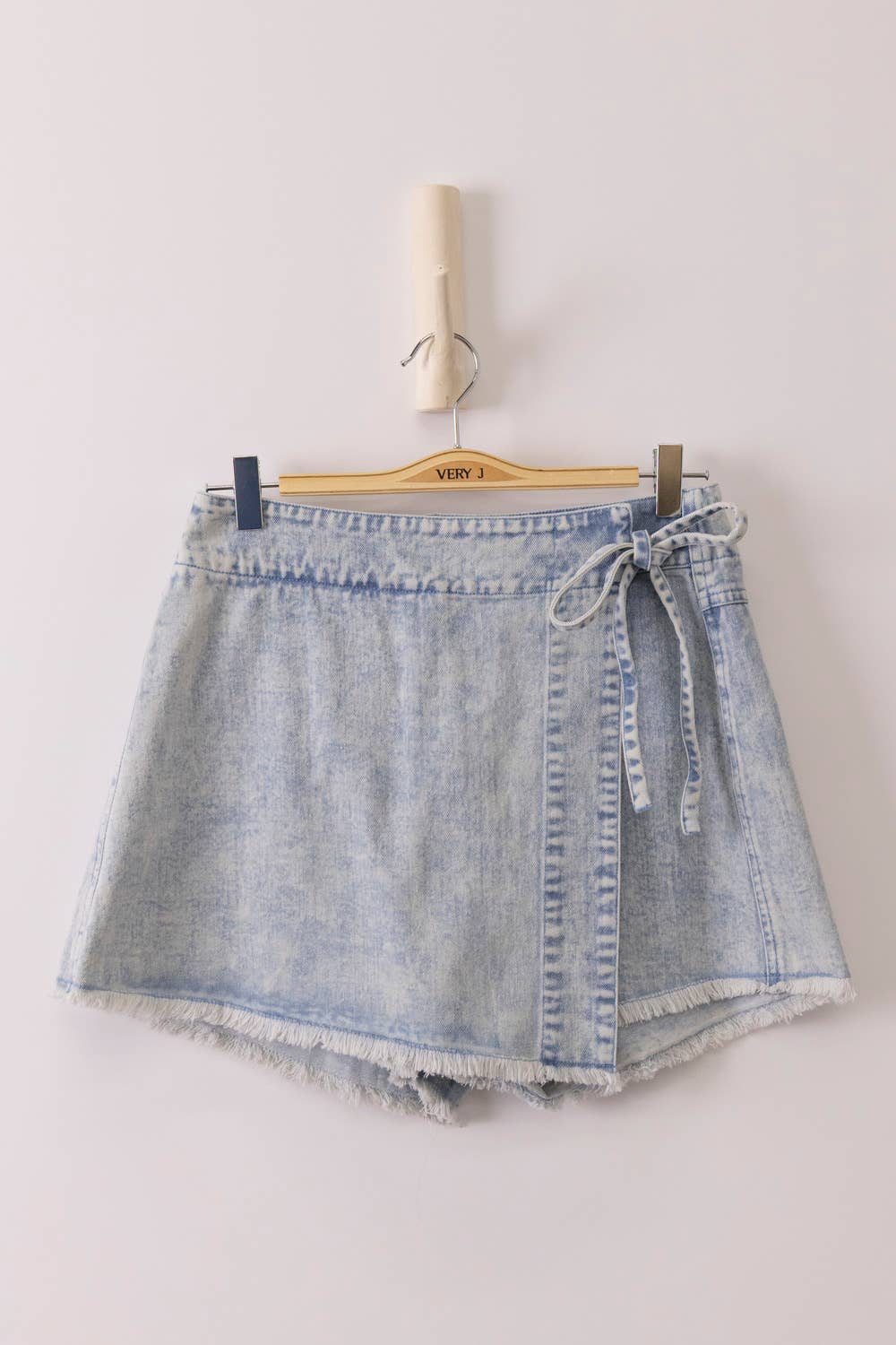 Light Wash Denim Skort