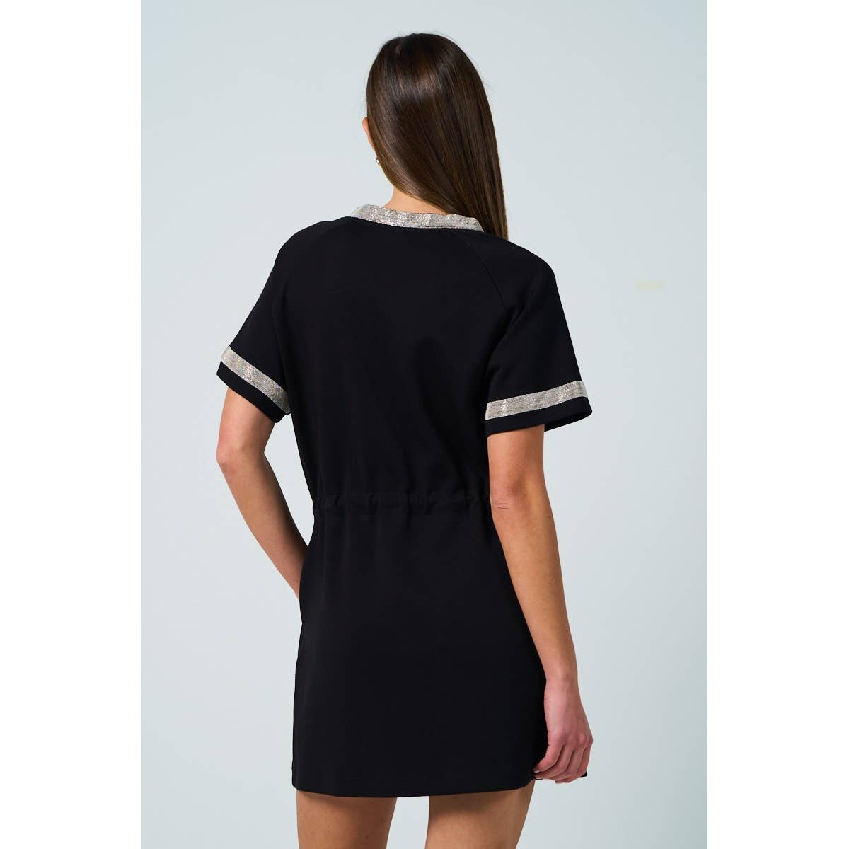 Silver Trim Knit Dress