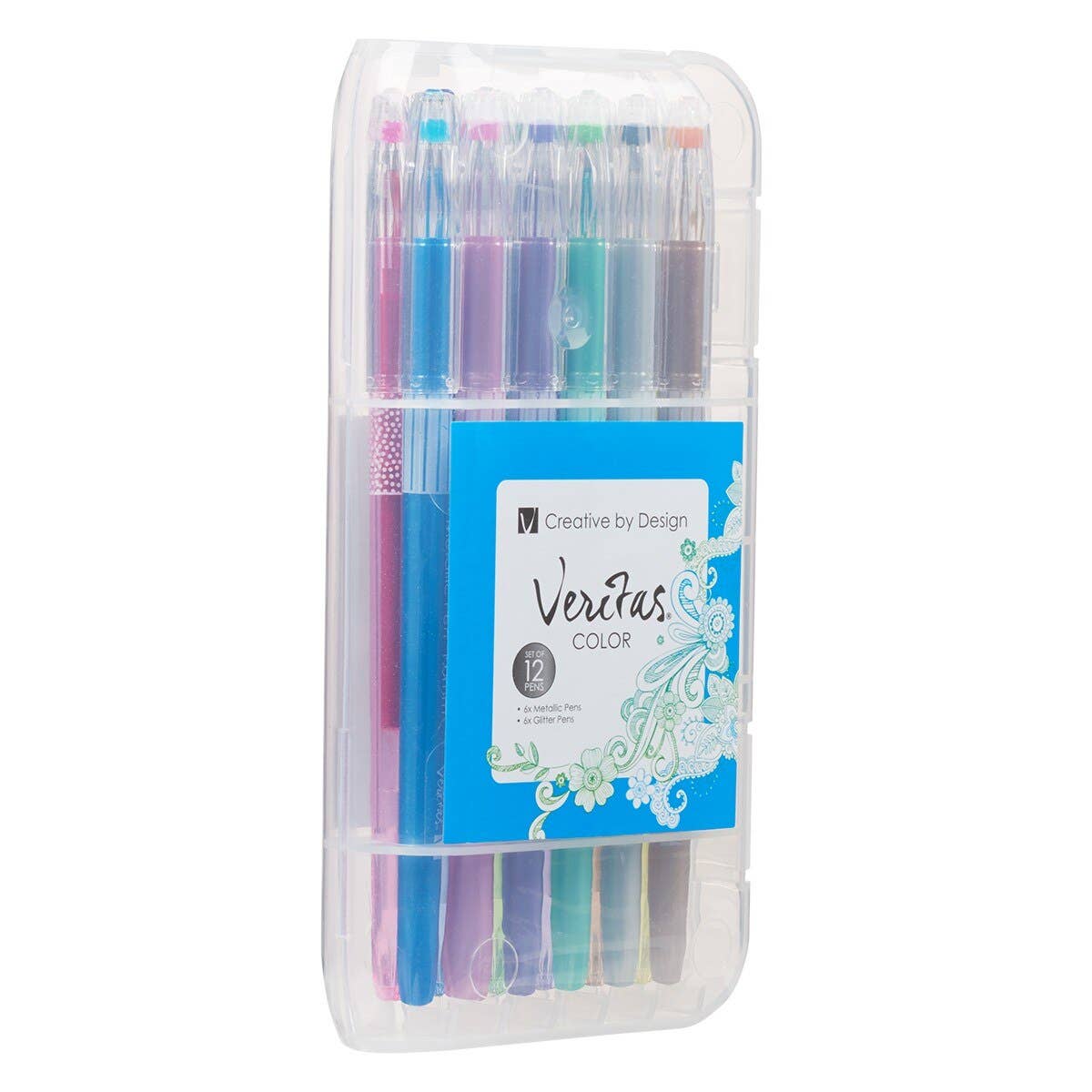Metallic & Glitter Gel Pen Set – 12 Count