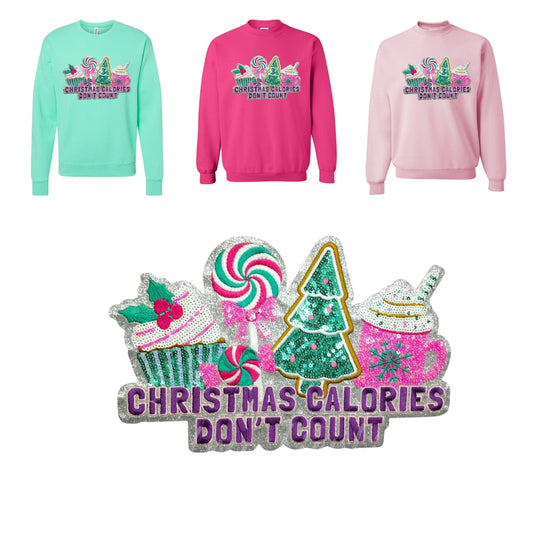 Pre-Order Sequin Sweatshirt - Christmas Calories