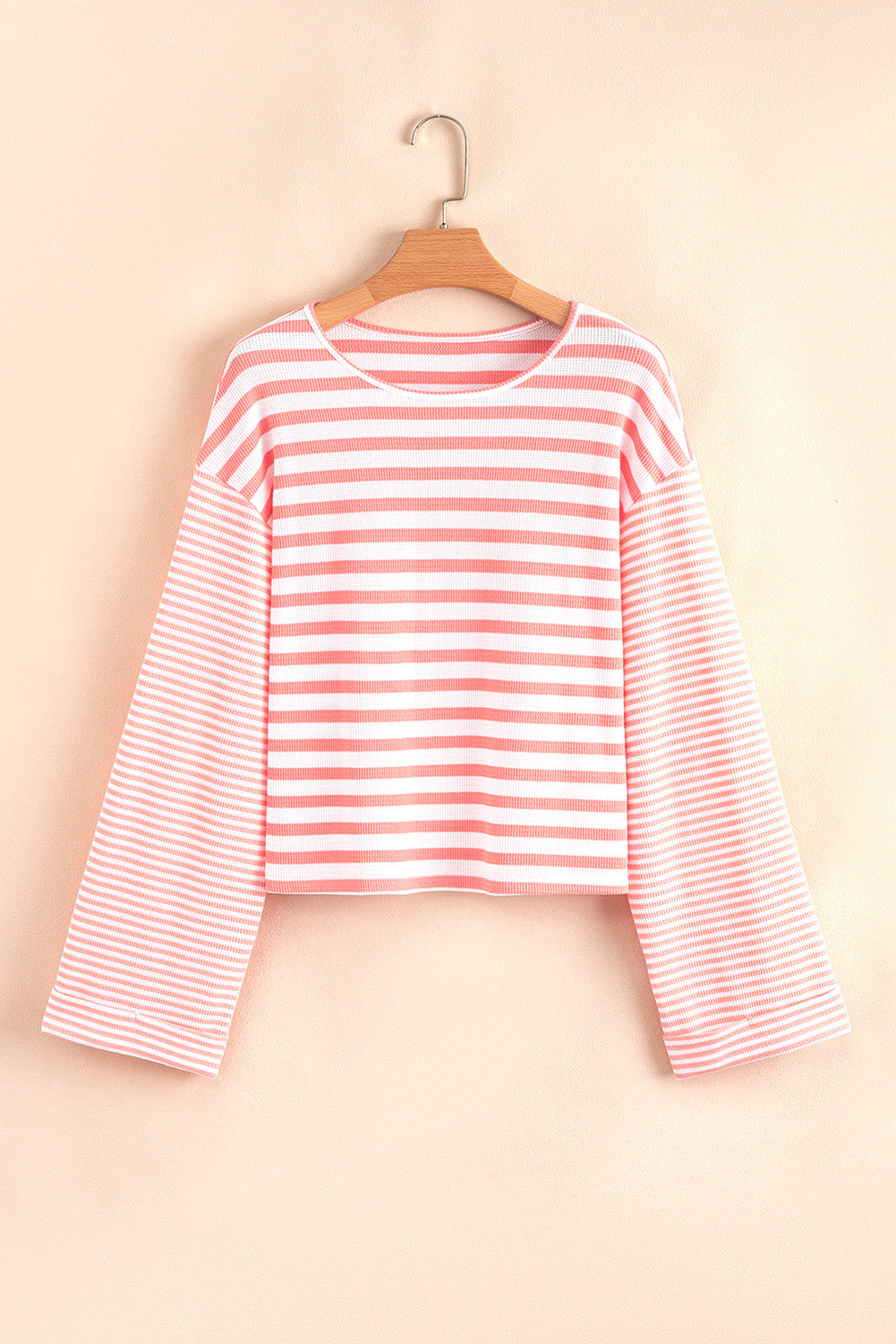 Sunset Stripes Waffle Knit Top