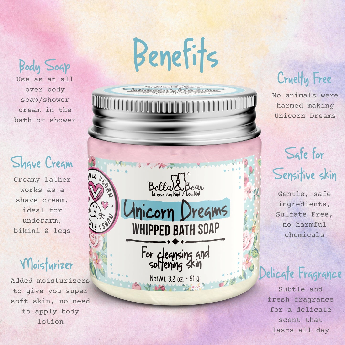 Unicorn Dreams Whipped Bath Soap - Mini