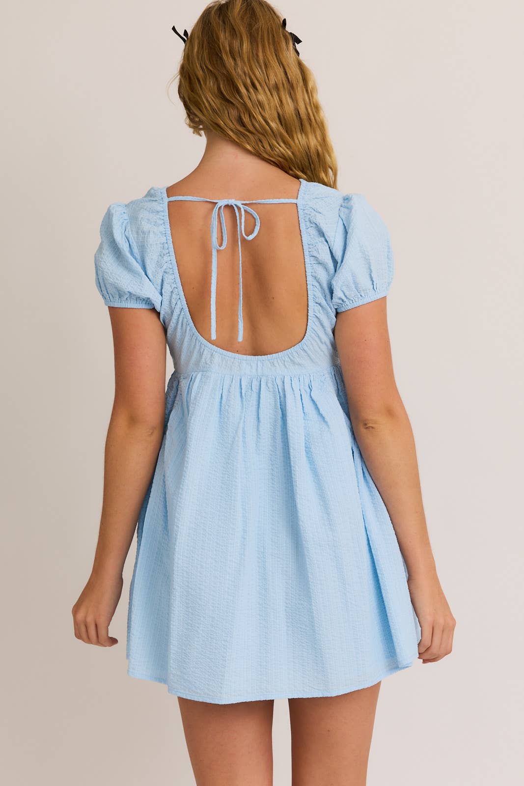 Whispers of Summer Breeze Blue Dress