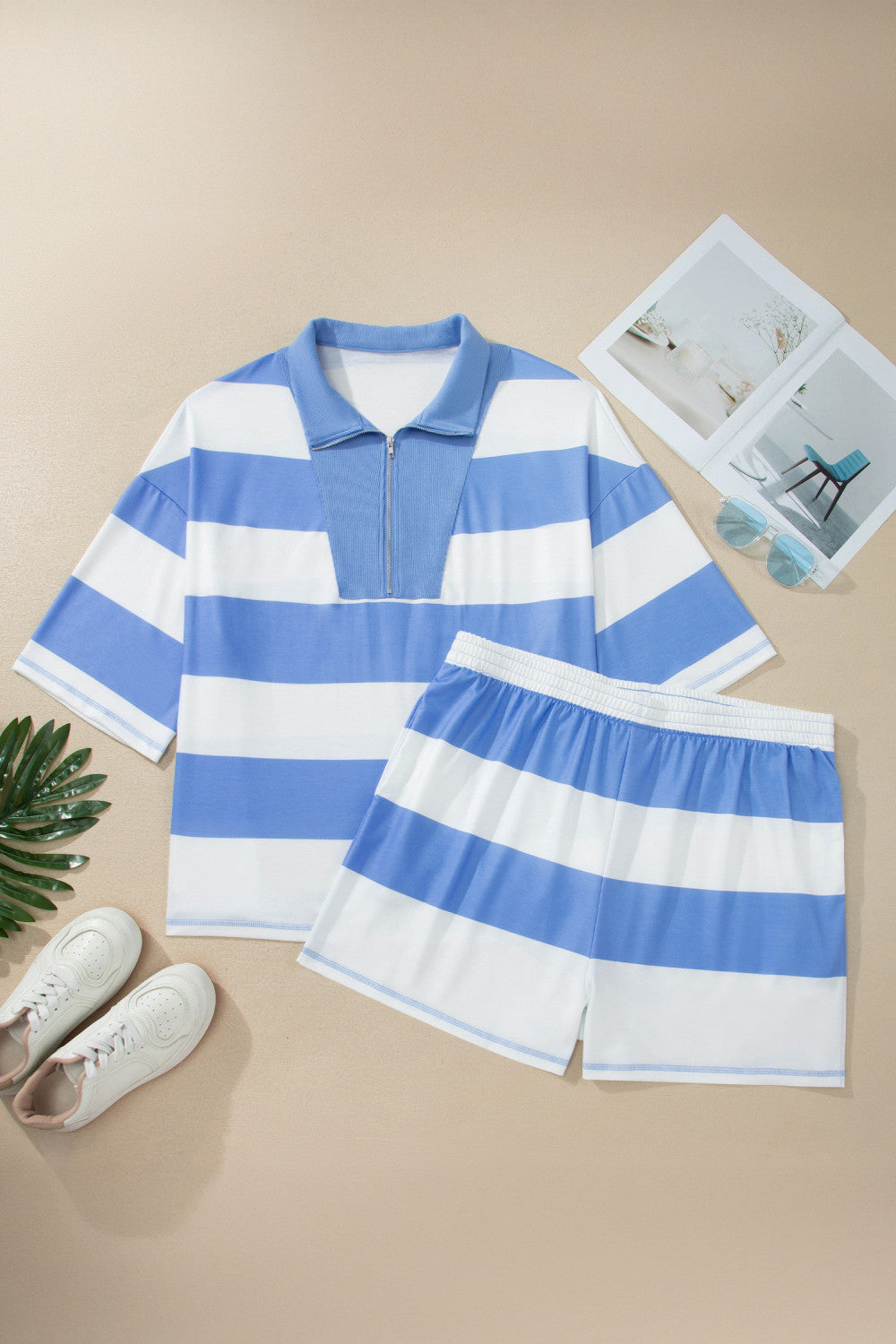 Pre-order Weekend Retreat Blue Stripe Set - Curvy
