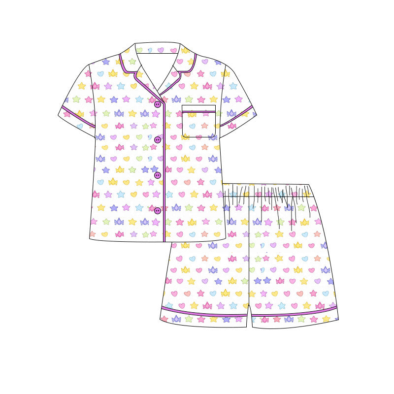 Noble Co. Kids Short Sleeve and Shorts Pajama Set