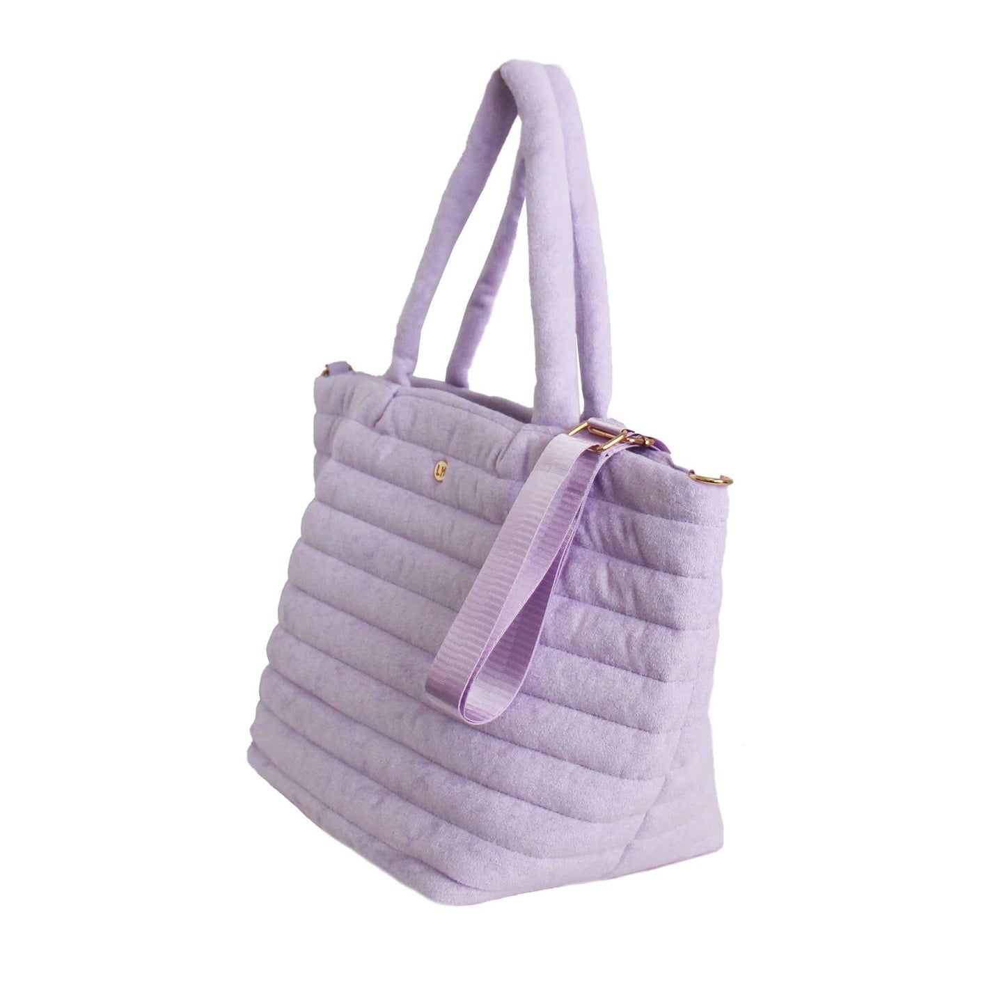Lavender Terry Tote Beach Spa Bag
