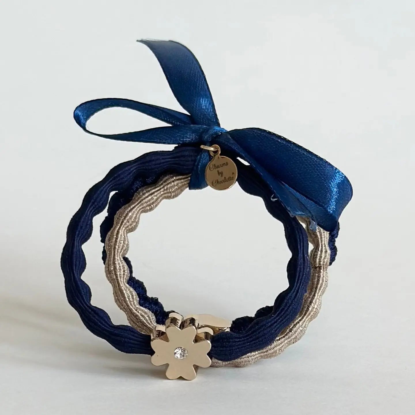 Bracelet Hair Ties - Navy 3 Pack