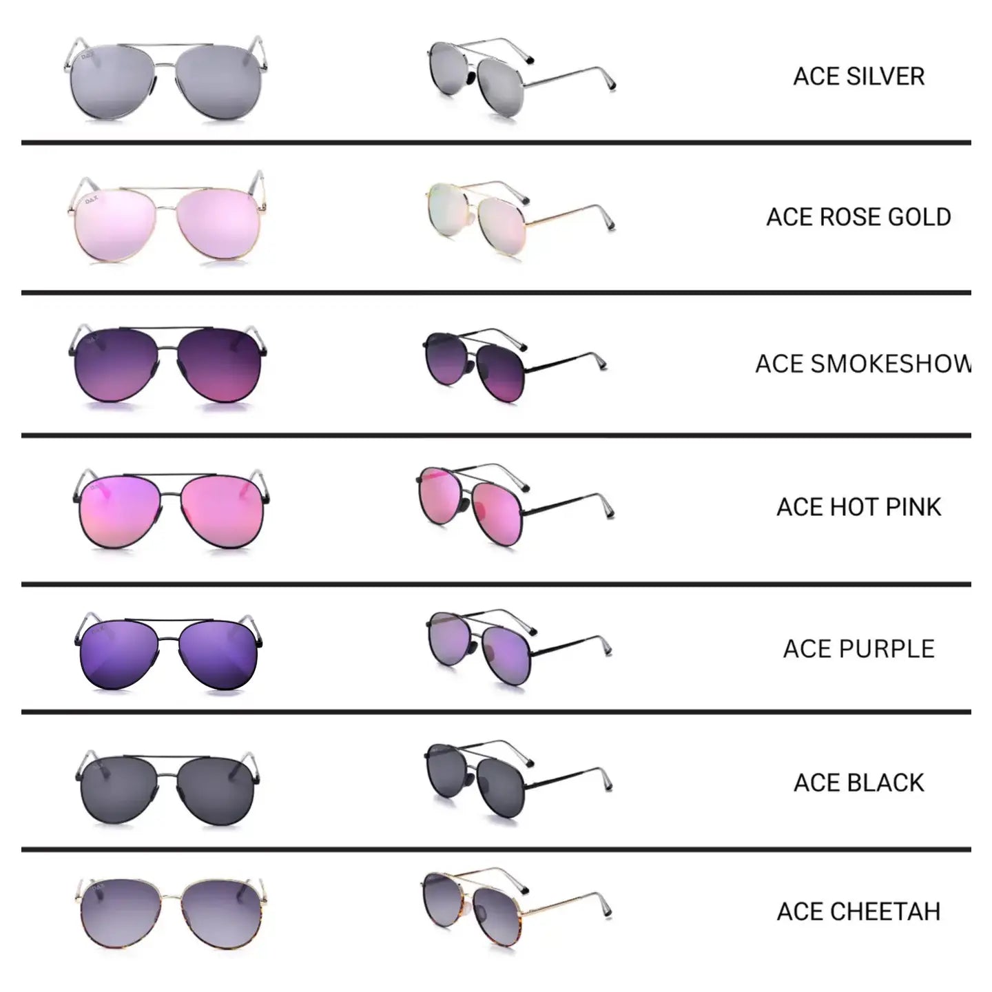Pre-order Sunnies - Ace (Unisex | 7 Colors)