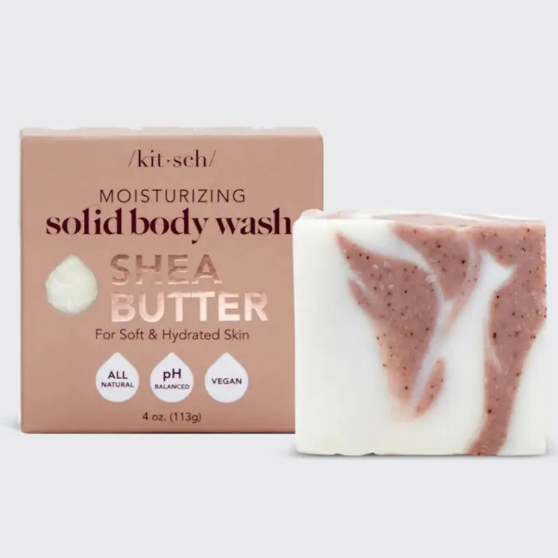 Kit-sch Shea Butter Exfoliating Body Wash Bar