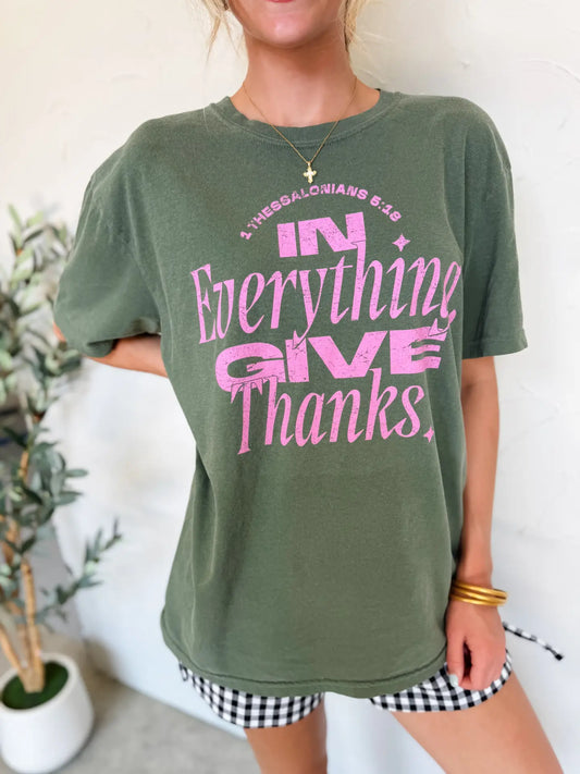 Pre-Order In Everything Give Thanks Graphic Tee