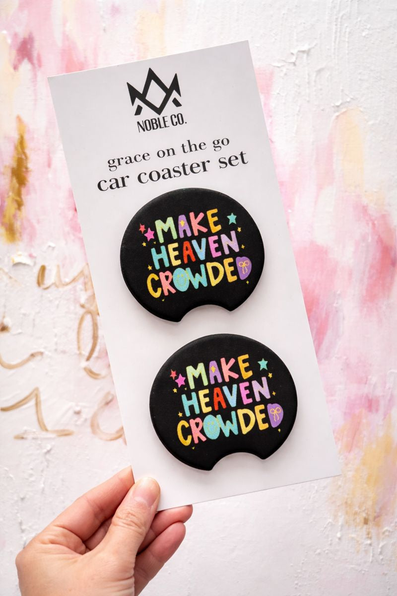 Grace On The Go Car Coaster Set - Make Heaven Crowded