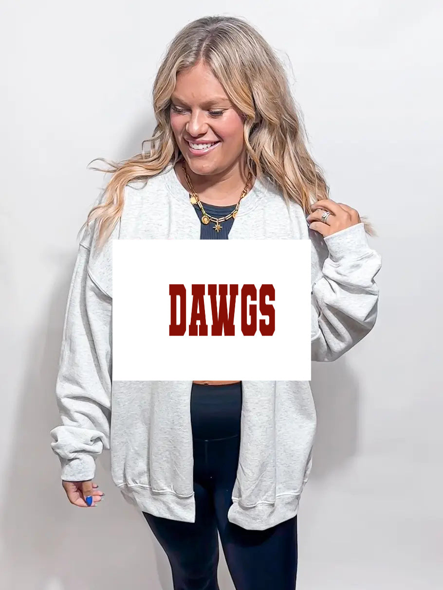 Pre-Order Gameday Sweatshirt Cardi (SIZE UP 1-2 SIZES FOR OVERSIZED LOOK)