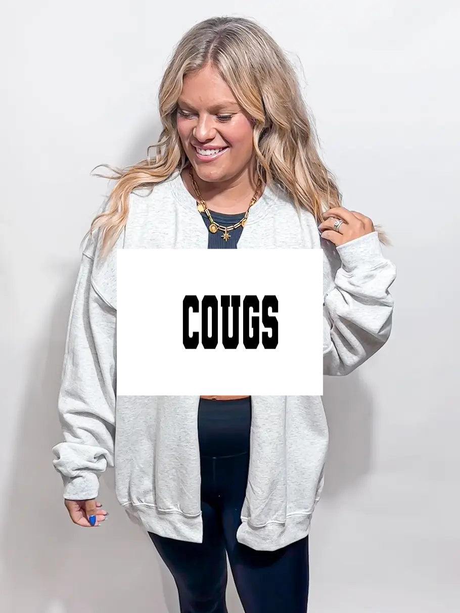 Pre-Order Gameday Sweatshirt Cardi (SIZE UP 1-2 SIZES FOR OVERSIZED LOOK)