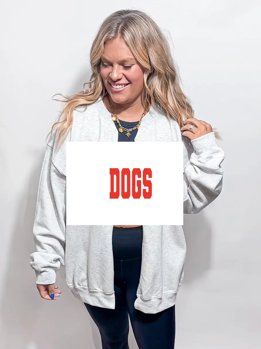 Pre-Order Gameday Sweatshirt Cardi (SIZE UP 1-2 SIZES FOR OVERSIZED LOOK)