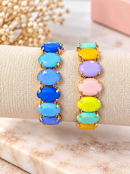 Noble Co. Oval Jewel Bracelet