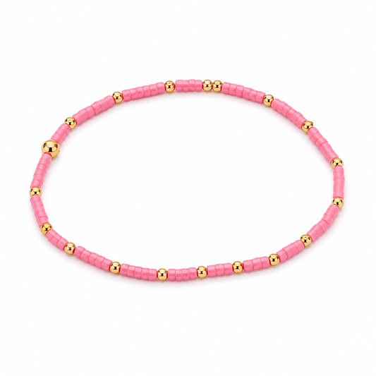 The Noble Dainty Bracelet - Bubblegum Pink