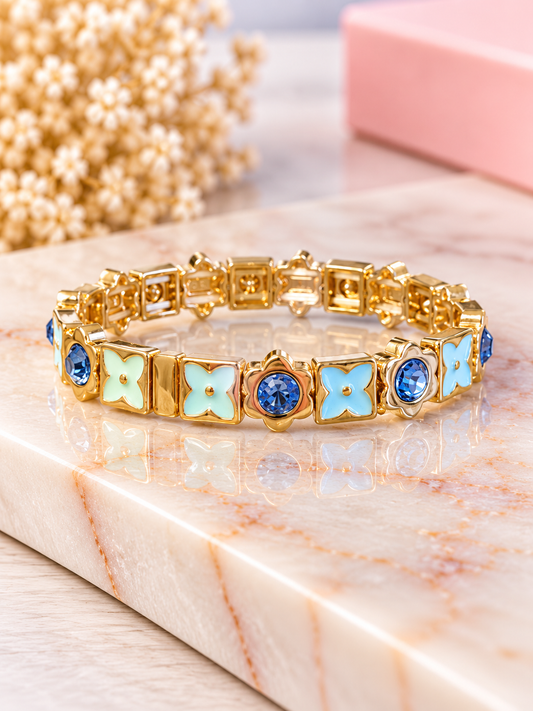 Noble Co. Blue Bloom Bracelet