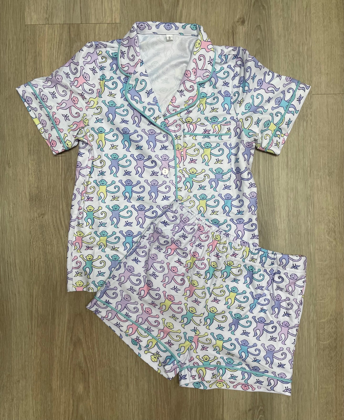 Kids Pastel Pajama Short Set