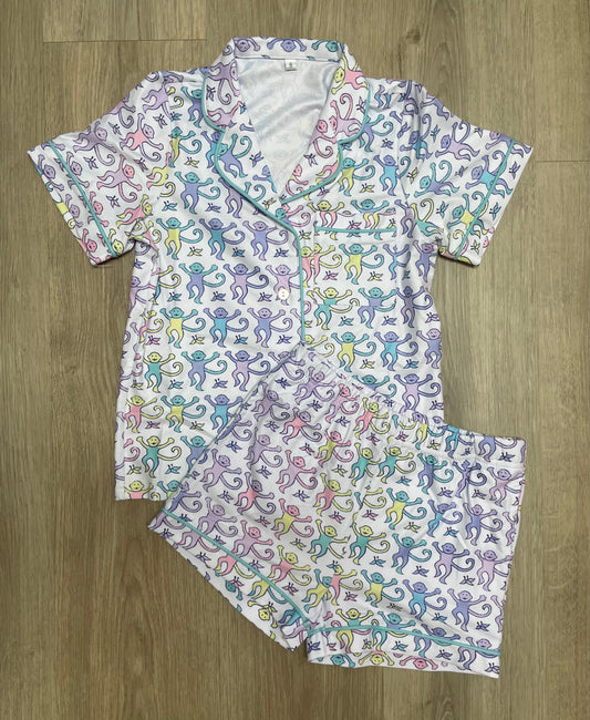 Kids Pastel Pajama Short Set