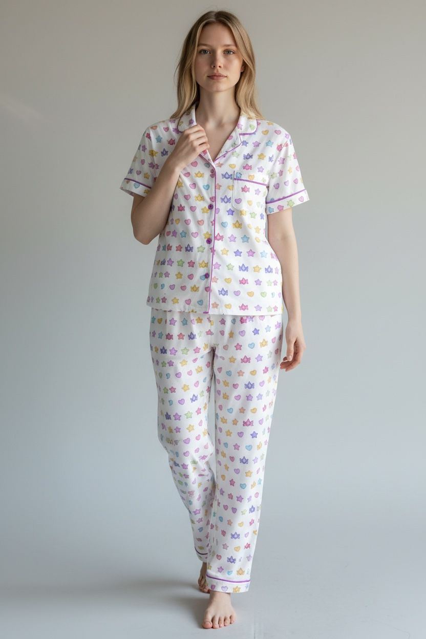 Noble Co. Short Sleeve Pant Pajama Set - Adult