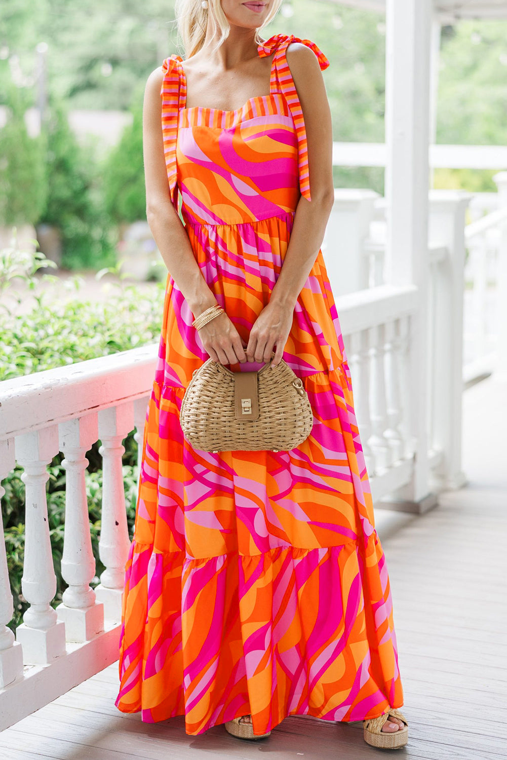 Bold Abstract Maxi Dress