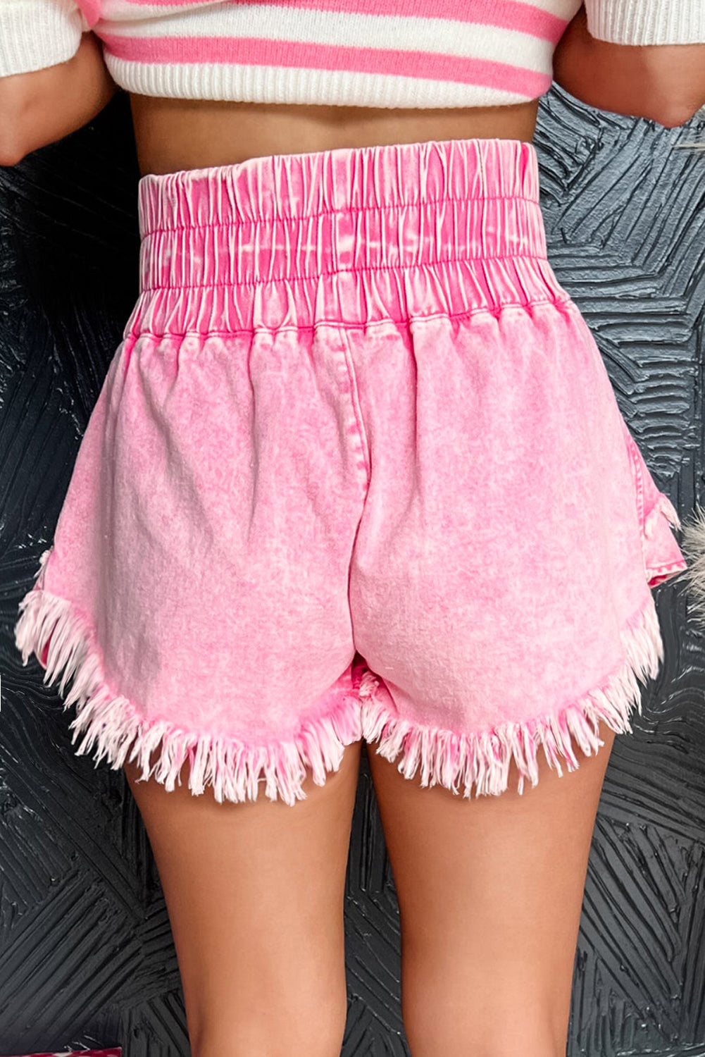 Bubblegum Pink Denim Skort