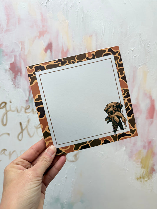 Duck Dog Square Notepad