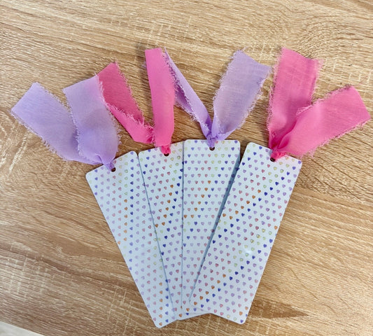 Pastel Hearts Bookmark