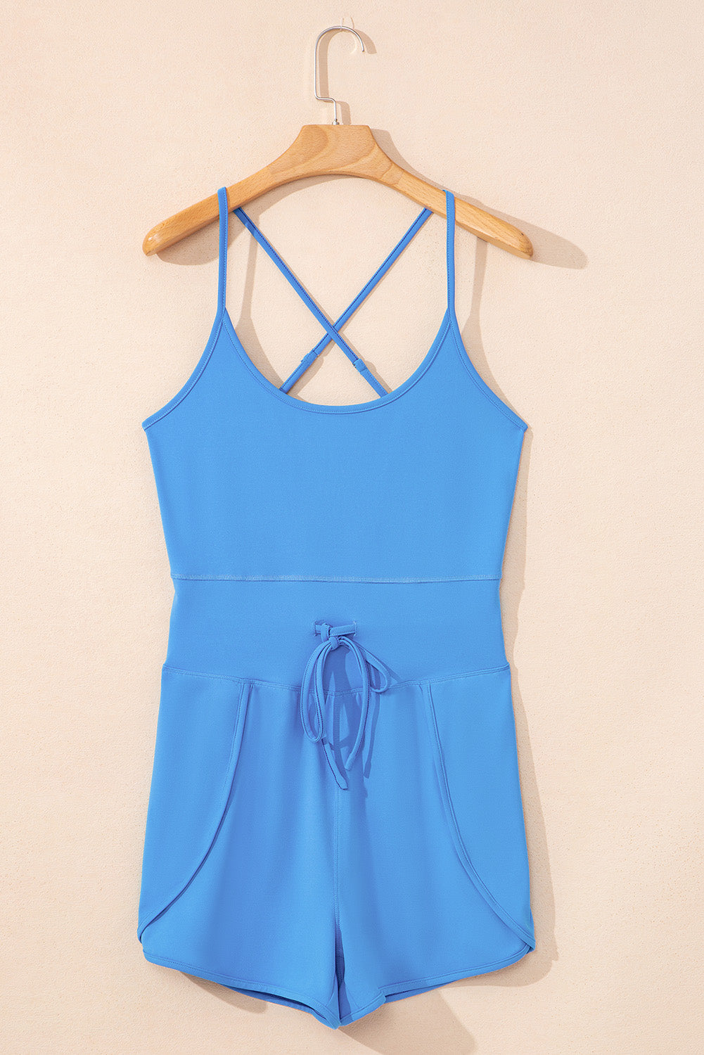 Running Errands Blue Sporty Romper