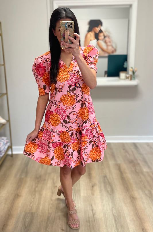 Ruffled Mini Dress