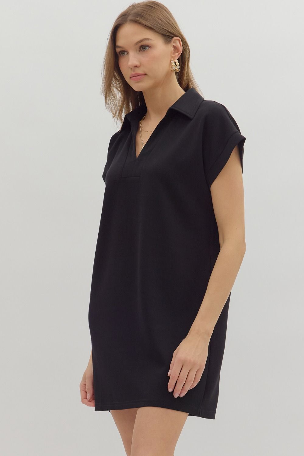The Ava Shift Dress - Black