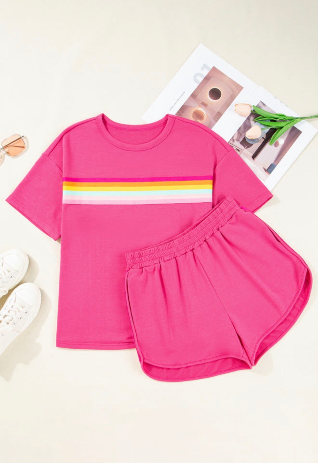 Pink Stripe Set