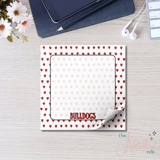 Bulldogs Heart Notepad