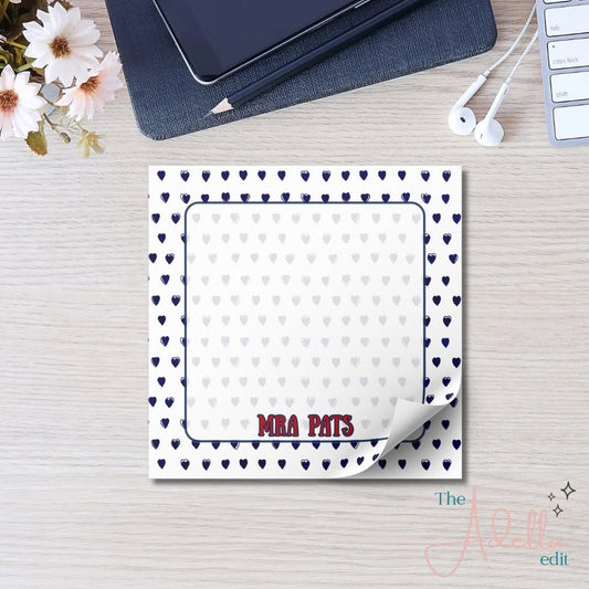 MRA Pats Heart Notepad