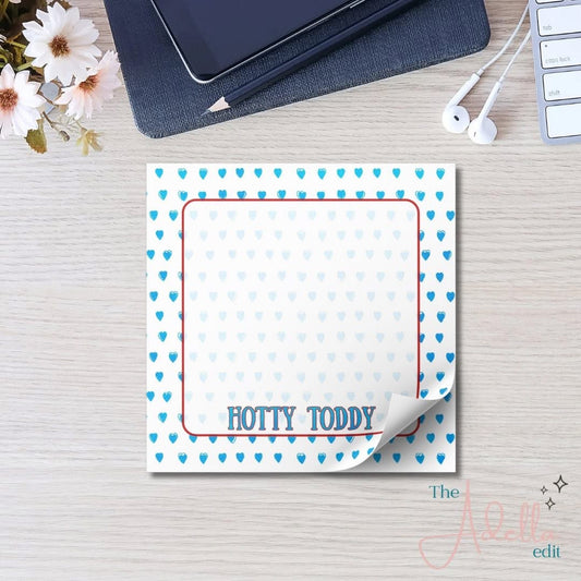 Hotty Toddy Hearts Notepad